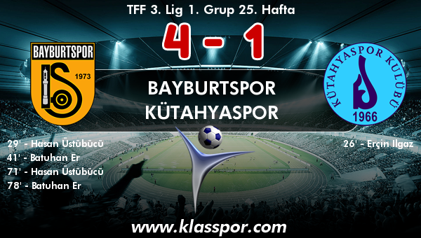 Bayburtspor 4 - Kütahyaspor 1