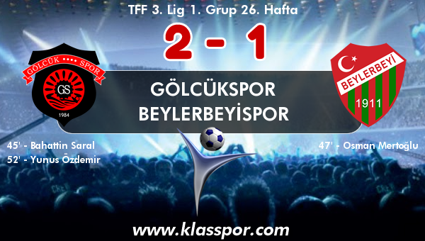 Gölcükspor 2 - Beylerbeyispor 1