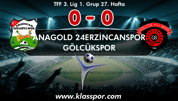 Anagold 24Erzincanspor 0 - Gölcükspor 0