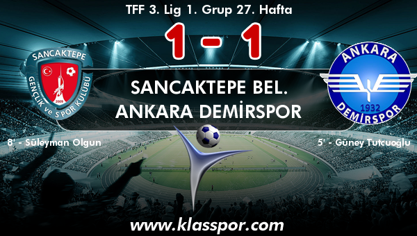 Sancaktepe Bel. 1 - Ankara Demirspor 1