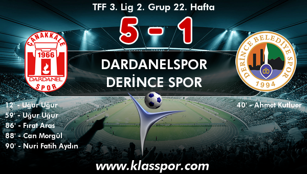 Dardanelspor 5 - Derince Spor 1
