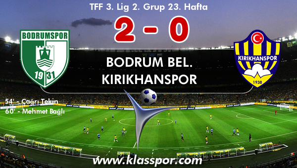 Bodrum Bel. 2 - Kırıkhanspor 0