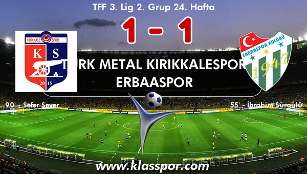 Türk Metal Kırıkkalespor 1 - Erbaaspor 1