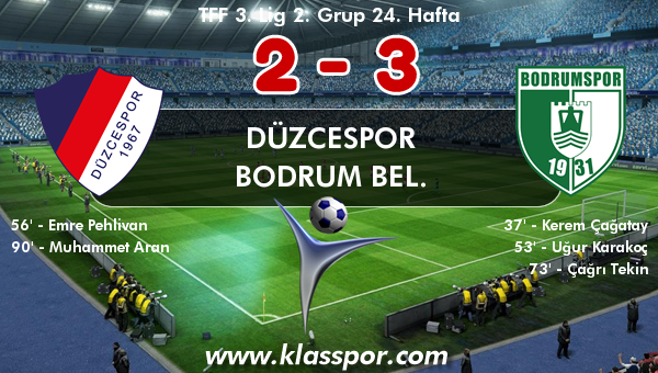 Düzcespor 2 - Bodrum Bel. 3