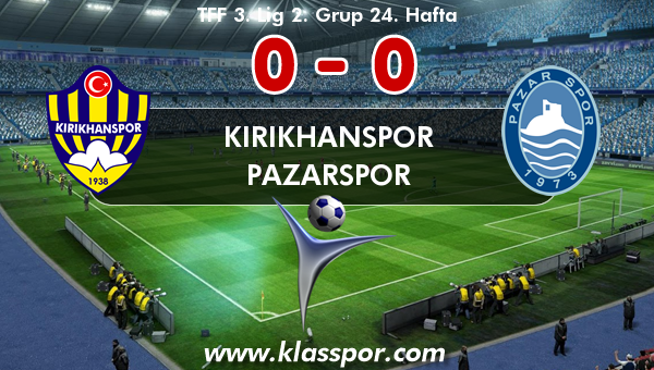 Kırıkhanspor 0 - Pazarspor 0