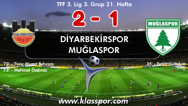 Diyarbekirspor 2 - Muğlaspor 1