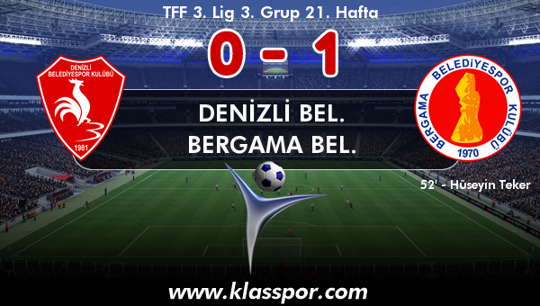 Denizli Bel. 0 - Bergama Bel. 1