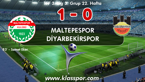 Maltepespor 1 - Diyarbekirspor 0