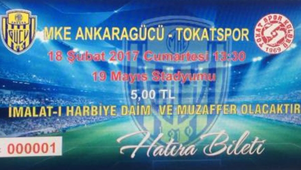Ankaragücü'nde "Hatıra Biletleri" bugün satışa çıkıyor