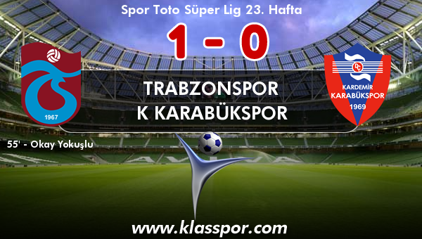 Trabzonspor 1 - K Karabükspor 0