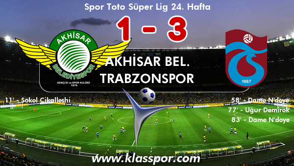 Akhisar Bel. 1 - Trabzonspor 3