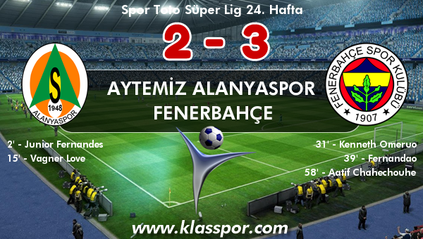 Aytemiz Alanyaspor 2 - Fenerbahçe 3
