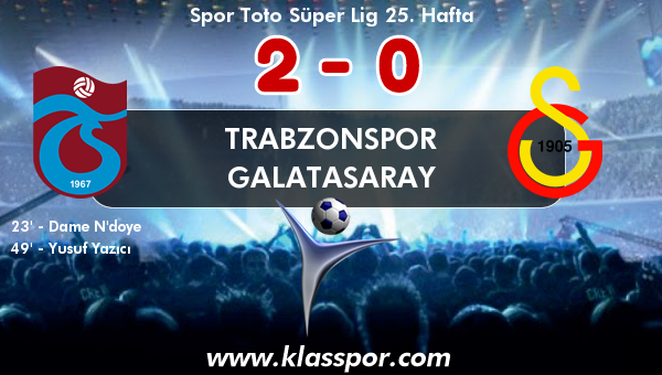 Trabzonspor 2 - Galatasaray 0