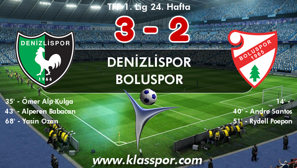 Denizlispor 3 - Boluspor 2