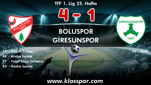 Boluspor 4 - Giresunspor 1