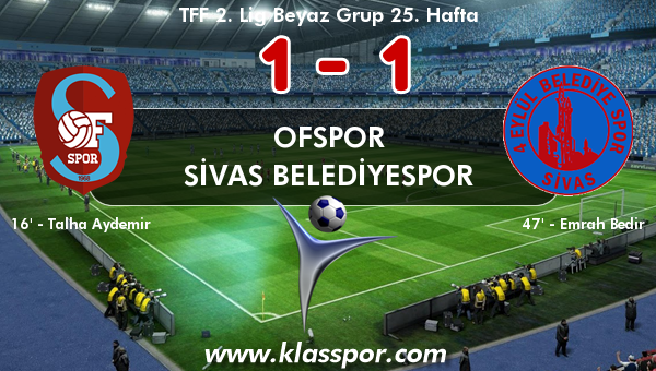 Ofspor 1 - Sivas Belediyespor 1