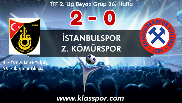 İstanbulspor 2 - Z. Kömürspor 0