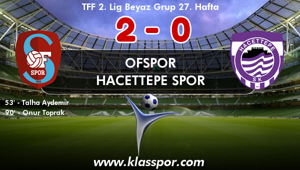 Ofspor 2 - Hacettepe Spor 0