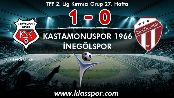 Kastamonuspor 1966 1 - İnegölspor 0