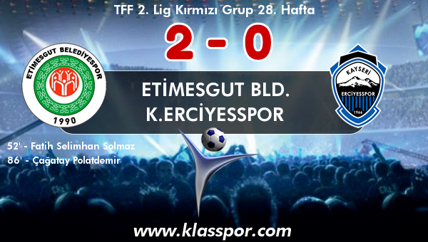 Etimesgut Bld. 2 - K.Erciyesspor 0