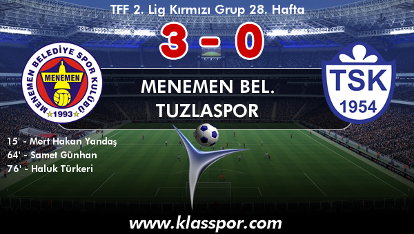 Menemen Bel. 3 - Tuzlaspor 0