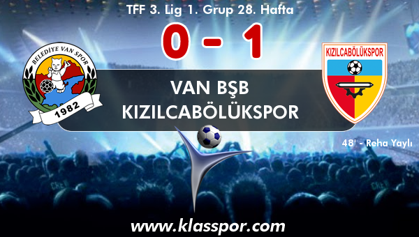 Van BŞB 0 - Kızılcabölükspor 1