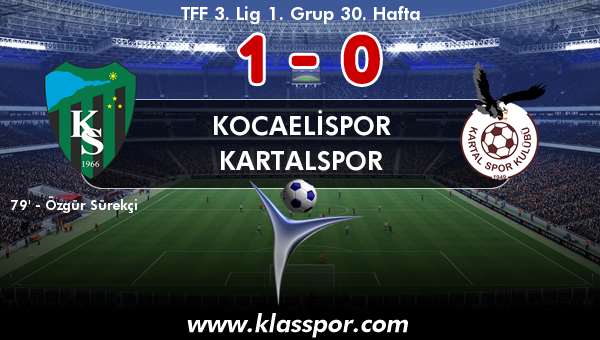 Kocaelispor 1 - Kartalspor 0