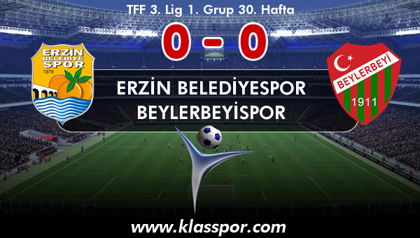 Erzin Belediyespor 0 - Beylerbeyispor 0