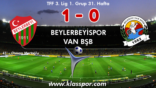 Beylerbeyispor 1 - Van BŞB 0