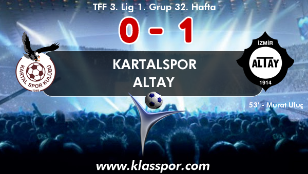 Kartalspor 0 - Altay 1