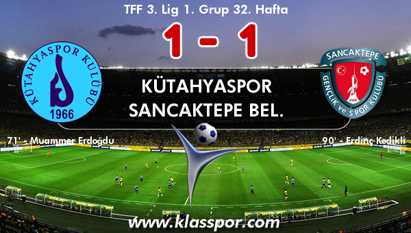 Kütahyaspor 1 - Sancaktepe Bel. 1