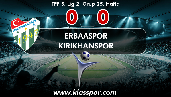 Erbaaspor 0 - Kırıkhanspor 0