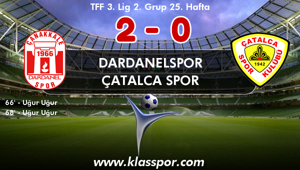 Dardanelspor 2 - Çatalca Spor 0