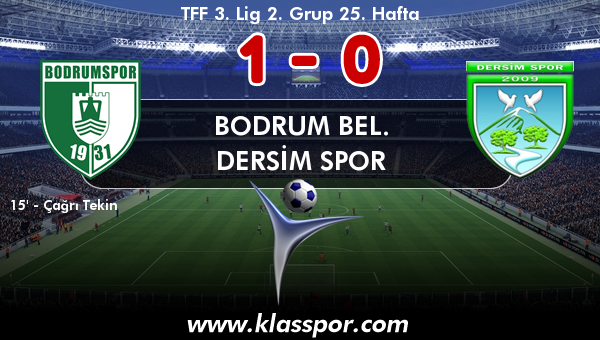 Bodrum Bel. 1 - Dersim Spor 0