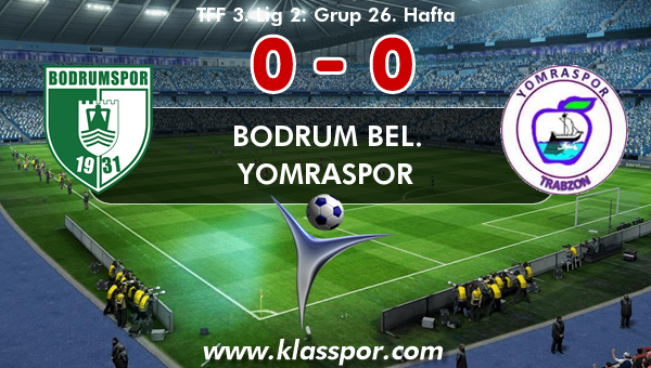 Bodrum Bel. 0 - Yomraspor 0