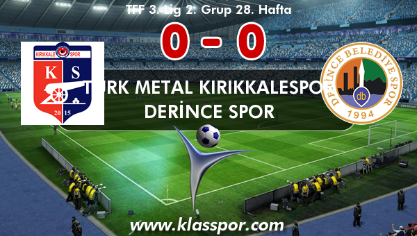 Türk Metal Kırıkkalespor 0 - Derince Spor 0