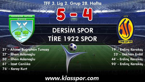 Dersim Spor 5 - Tire 1922 Spor 4