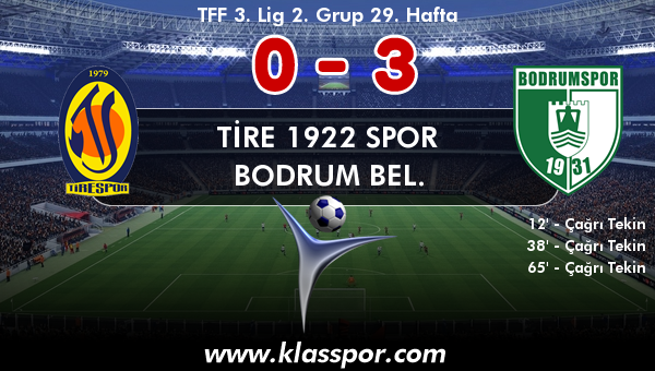 Tire 1922 Spor 0 - Bodrum Bel. 3