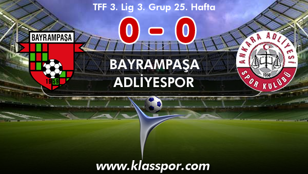 Bayrampaşa 0 - Adliyespor 0