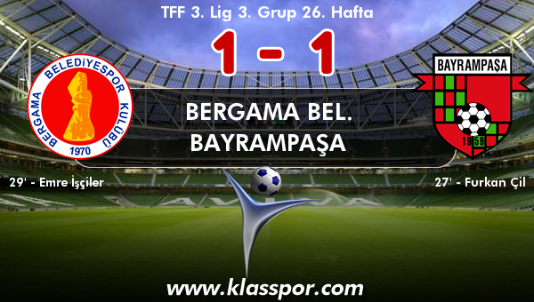 Bergama Bel. 1 - Bayrampaşa 1