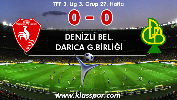 Denizli Bel. 0 - Darıca G.Birliği 0