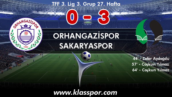 Orhangazispor 0 - Sakaryaspor 3