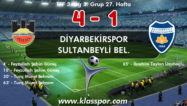 Diyarbekirspor 4 - Sultanbeyli Bel. 1