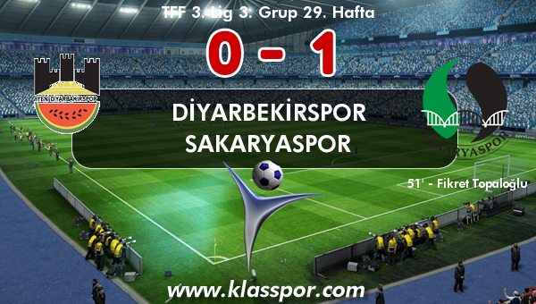 Diyarbekirspor 0 - Sakaryaspor 1