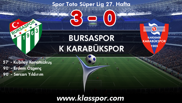 Bursaspor 3 - K Karabükspor 0