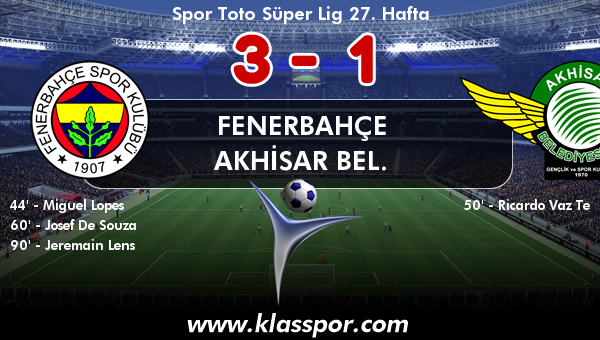 Fenerbahçe 3 - Akhisar Bel. 1