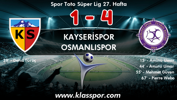 Osmanlıspor, Kayseri'yi 4'ledi!