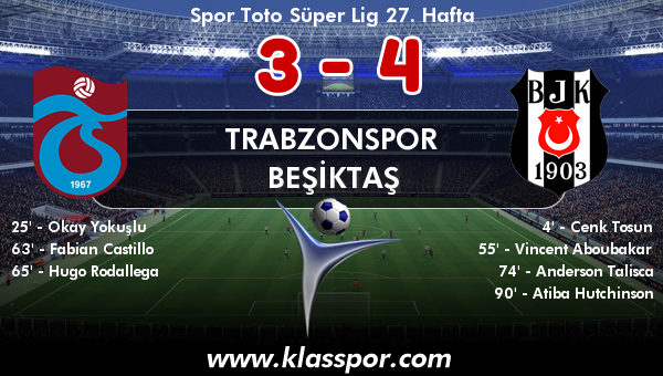 Trabzonspor 3 - Beşiktaş 4