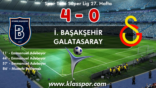 İ. Başakşehir 4 - Galatasaray 0