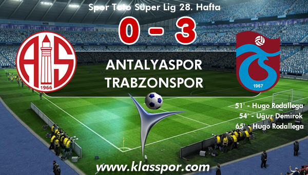 Antalyaspor 0 - Trabzonspor 3